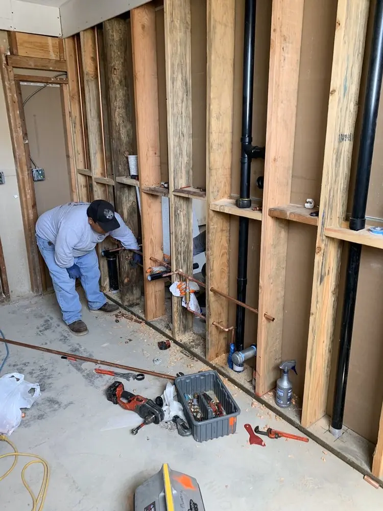 Commercial rough-in plumbing for Water Heater Replacement in High Bridge Estates